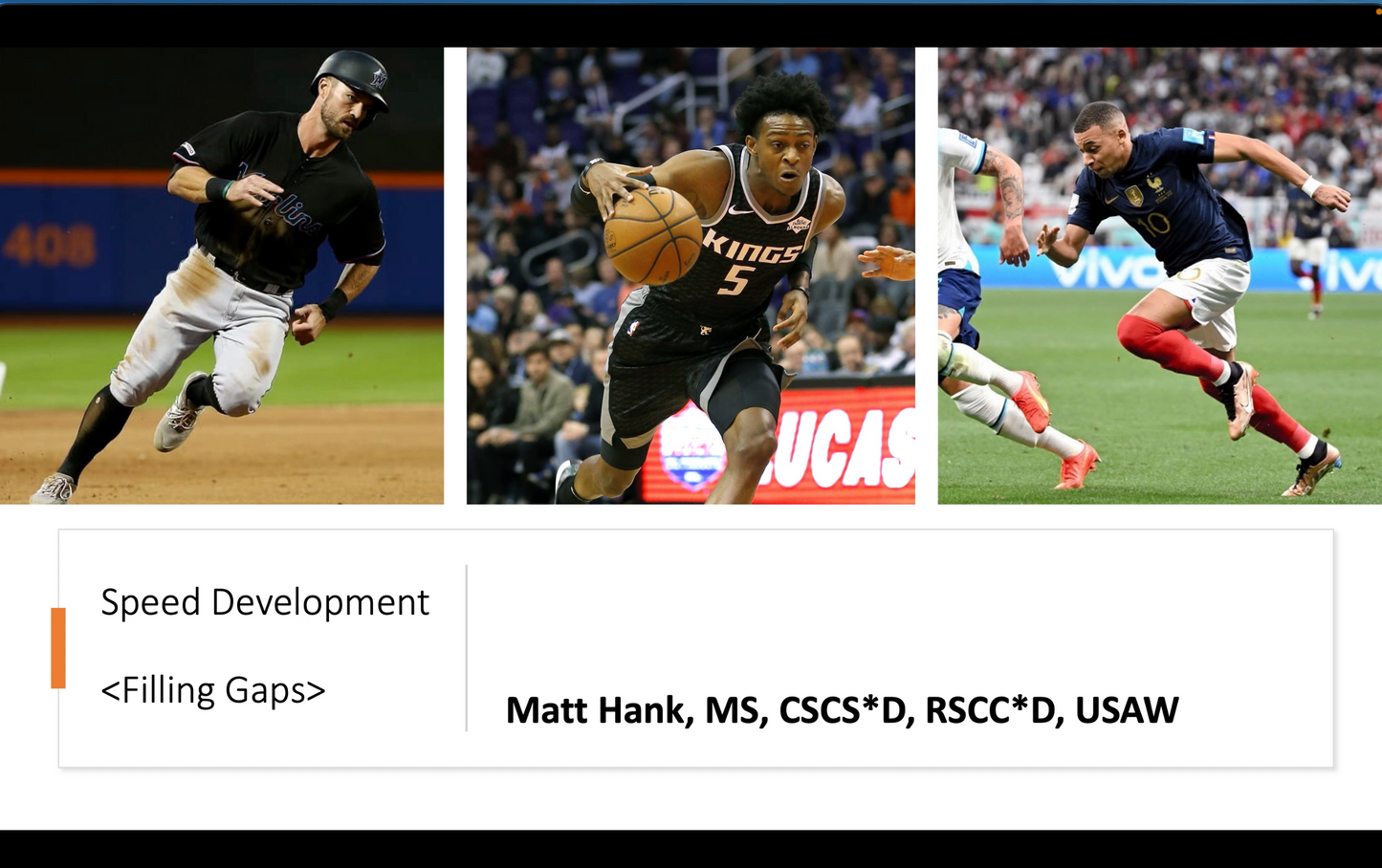 Speed Development: Filling In Gaps
